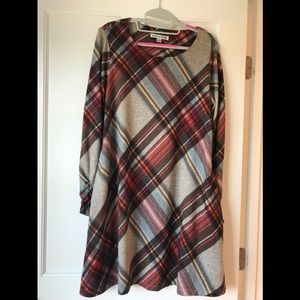 Plaid swing dress with adorable details